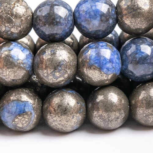 Genuine Natural Copper Pyrite Loose Beads Round Shape 6mm 8mm Etsy