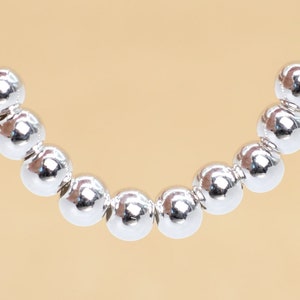 20 Pcs - 4MM Sterling Silver Round Spacer Beads for Jewelry Making (63948-2178)
