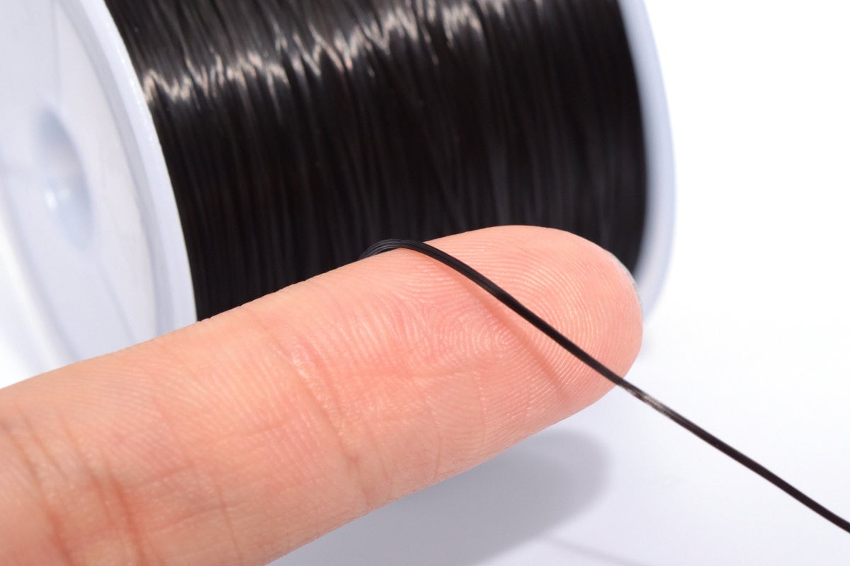 1 Spool High Quality 0.8MM Black Japanese Elastic Cord / Etsy