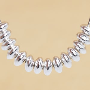 20 Pcs - 3x1.5MM Sterling Silver Saucer Spacer Beads for Jewelry Making (63945-2178)