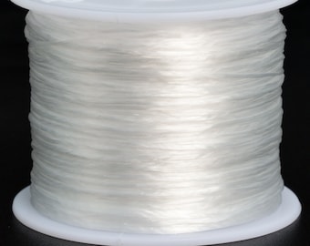 1 Spool - 0.8MM Clear Elastic Cord / Thread 60 Meters Crystal String (61057-S2027)