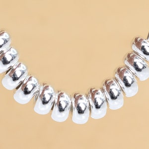 20 Pcs - 4X2MM Sterling Silver Rondelle Spacer Beads for Jewelry Making (63942-2131)