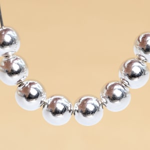 15 Pcs - 4.5MM Sterling Silver Round Spacer Beads for Jewelry Making (63949-2182)