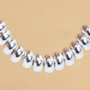 20 Pcs - 3x1.5MM Sterling Silver Rondelle Spacer Beads for Jewelry Making (63944-2178)