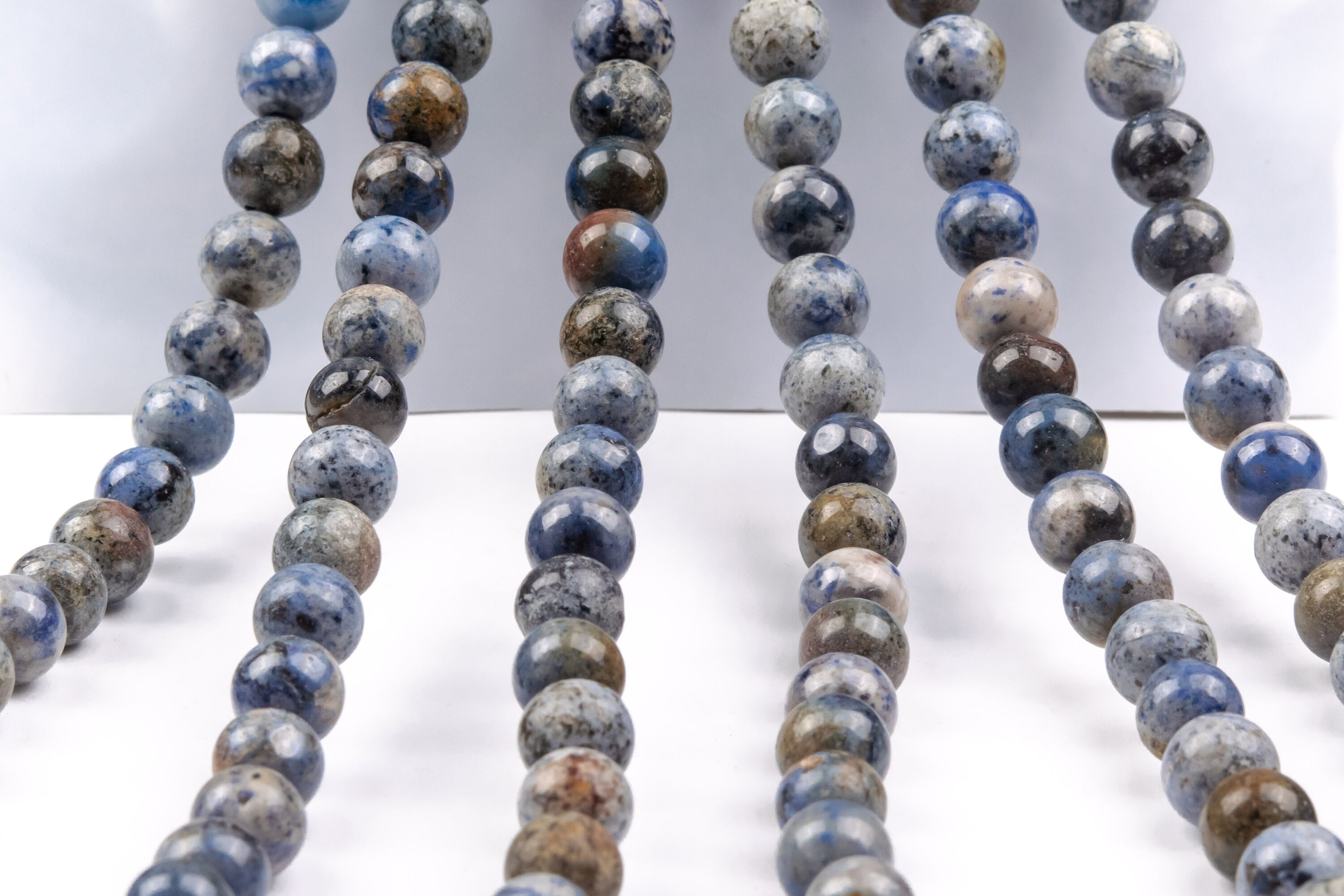 1 Filo Di Dumortierite Blu Naturale Curativa Pietra Preziosa - Foto 4