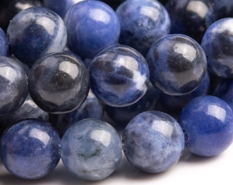Echte Natürliche Sodalith Edelstein Perlen 6 MM Blau Runde AAA Qualität Lose Perlen (100144)