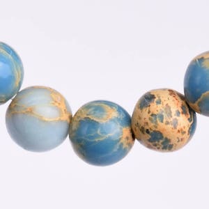 Sea Sediment Imperial Jasper Gemstone Beads 4MM Icy Blue Round AAA Quality Loose Beads (102756)