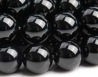 RVG 8mm Natural Matte Black Onyx Beads Round Gemstone Loose Agate Stone Mala 15.5 in Strand For Jewelry Making Approx 45-48 pcs 