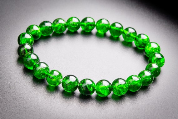 STONE BEAD BRACELET 8 MM LIGHT FOREST STONE BEAD BRACELET 8 MM LIGHT FOREST