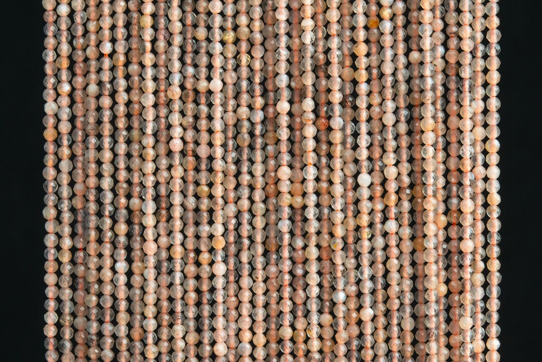 Same As Photo Round Natural Rainbow Moonstone Face Carving Gemstone