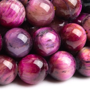 Tiger Eye Gemstone Beads 8MM Cat Eye Galaxy Pink Sky Round AAA Quality Loose Beads (115999)