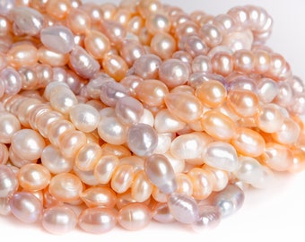 Genuine Natural Freshwater Pearl Gemstone Beads 4MM 6MM 8MM 10MM Multicolor Various Shapes Loose Beads