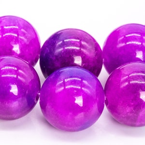 Jade Gemstone Beads 10MM Sugilite Purple Round AA Quality Loose Beads (115129)