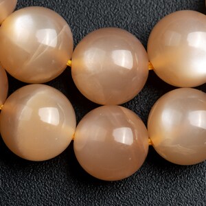 Genuine Natural Orange Sunstone Gemstone Beads 9-10MM Orange Brown Round AA Quality Huge Loose Beads (123962)