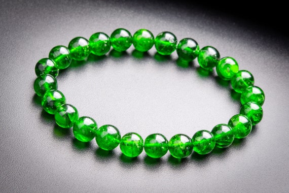 STONE BEAD BRACELET 4 MM LIGHT FOREST STONE BEAD BRACELET 4 MM LIGHT FOREST