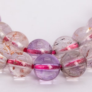 Genuine Natural Super Seven Gemstone Beads 5MM Multicolor Round AA+ Quality Loose Beads (101948)