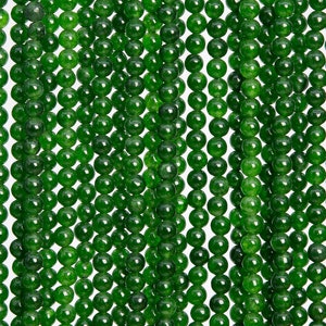 Malaysian Jade Gemstone Beads 2-3MM Emerald Green Round AAA Quality Loose Beads (110828)