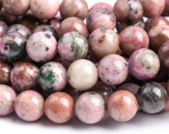 Genuine Natural Pink Cobaltoan Calcite Gemstone Beads 8-9MM Round A Quality Loose Beads (118371)