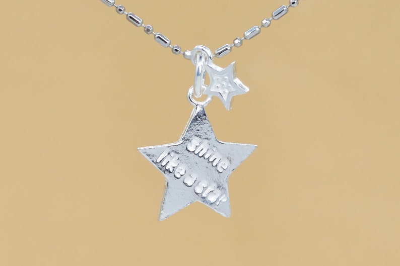 15x13MM 7x5MM Sterling Silver Star Charm 1 Pcs 62135