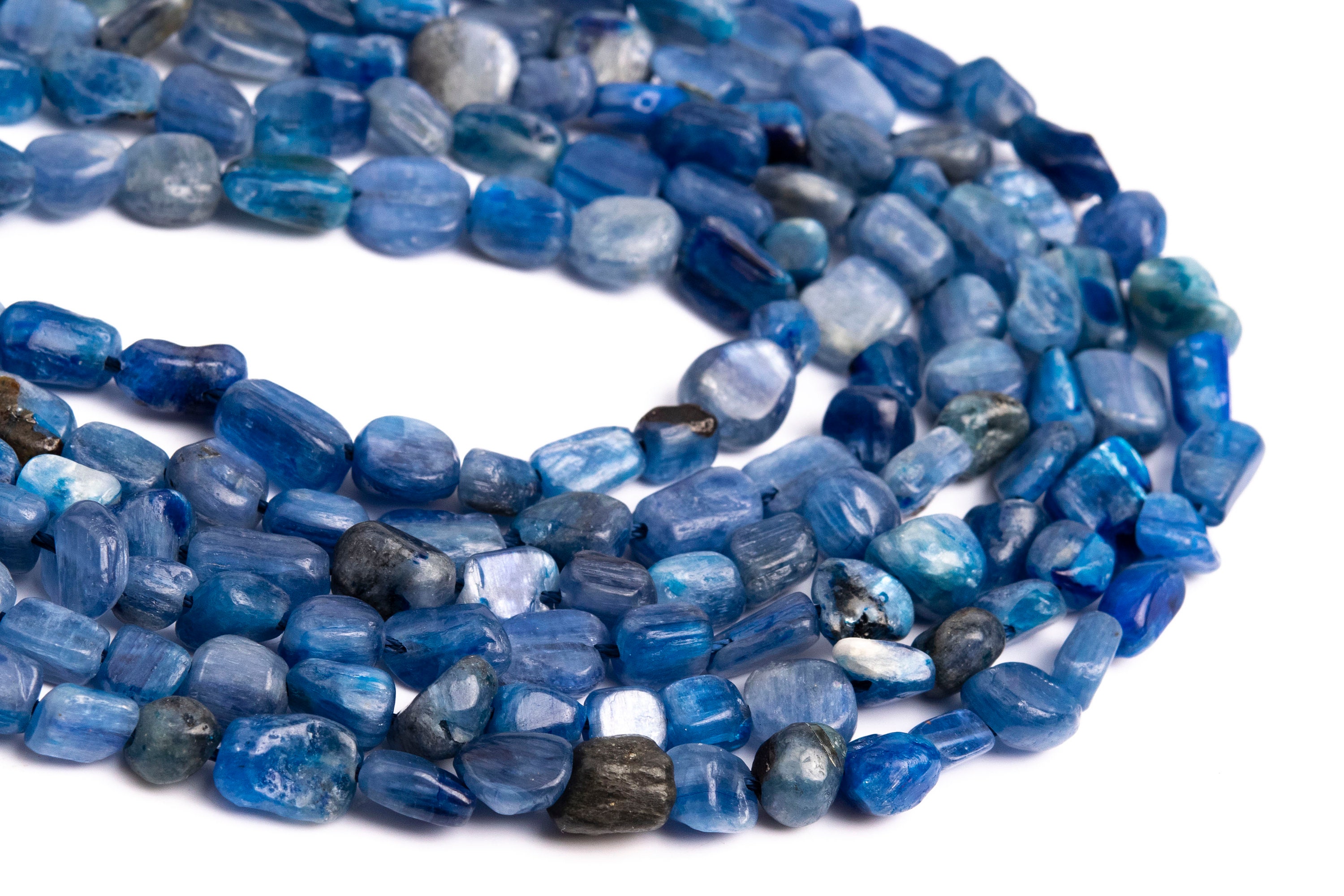 Pietra Preziosa Naturale Sfaccettata Rotonda Di Cianite Da 3 Mm - 5 Mm - Italia - Foto 2