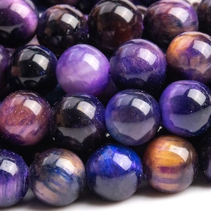 Tiger Eye Gemstone Beads 6MM Cat Eye Galaxy Sky Night Round AAA Quality Loose Beads (115995)