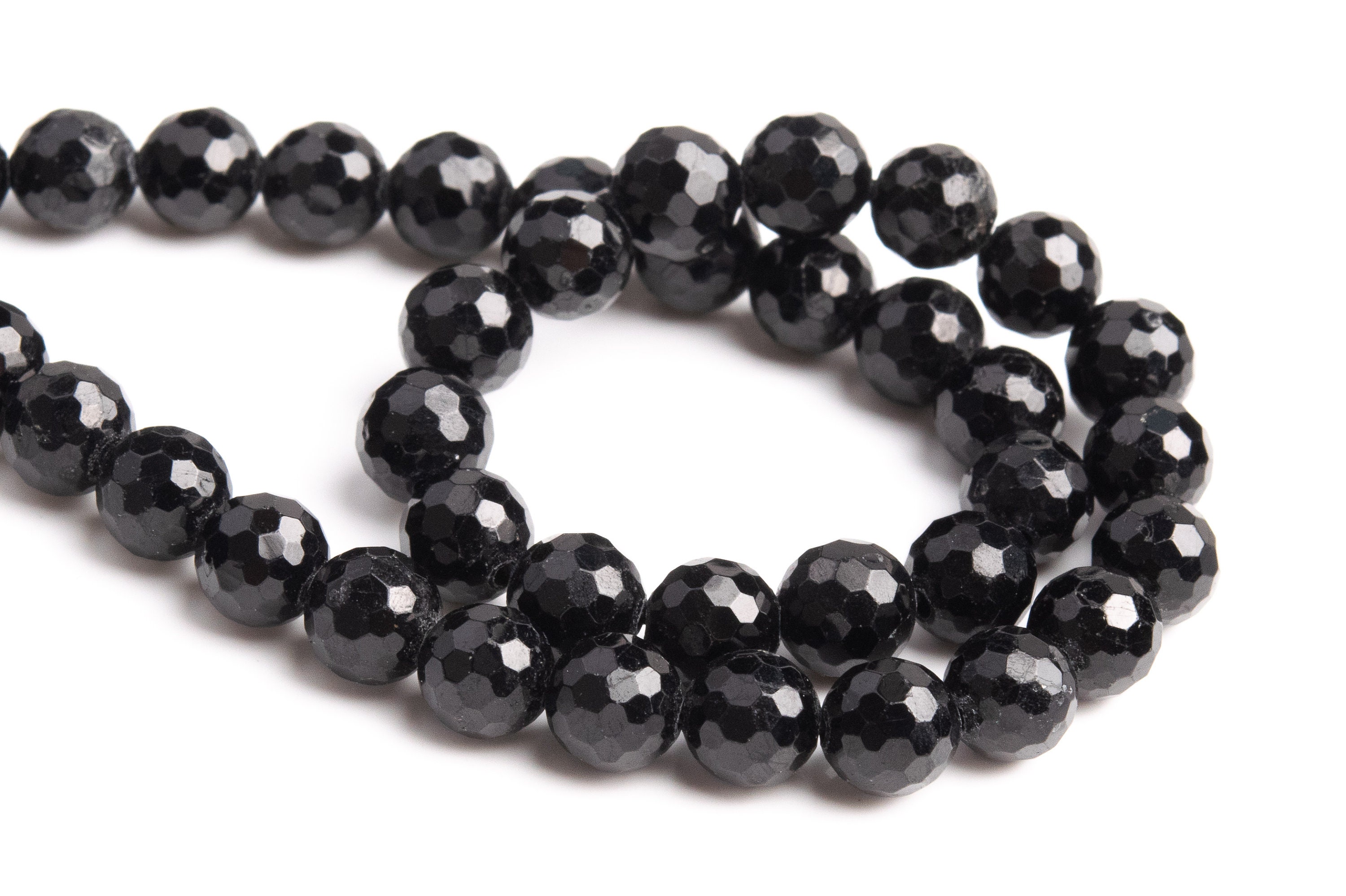 Perline Di Tormalina Nera, Perline Rotonde Sciolte Di Pietra Preziosa Brasiliana Naturale Di Grado AAA, 2 Mm, 4 Mm, 6 Mm, 8 Mm E 10 Mm, Opzioni Di Lotto All'ingrosso - Italia