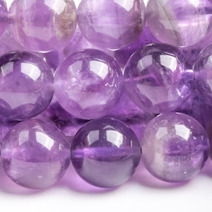 Genuine Natural Purple Dog Teeth Amethyst Gemstone Beads 12MM Round AA High transparency Loose Beads for Jewelry Making (113019)