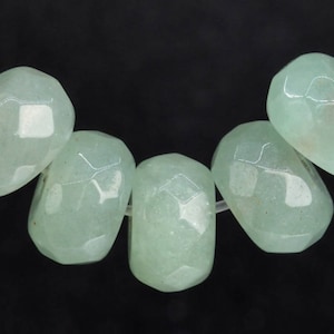 Genuine Natural Aventurine Gemstone Beads 8x5MM Parsley Bunch Green Faceted Rondelle AAA Quality Loose Beads (103237)