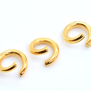 100 Pcs - 5MM Round Open Jump Ring Gold Tone Brass Jump Ring (61919-2200)