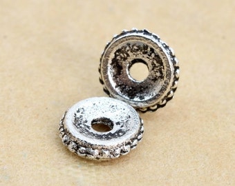 30 stuks - 5 x 2 mm antiekzilverkleurige rondelle tussenkralen (62343-2262)