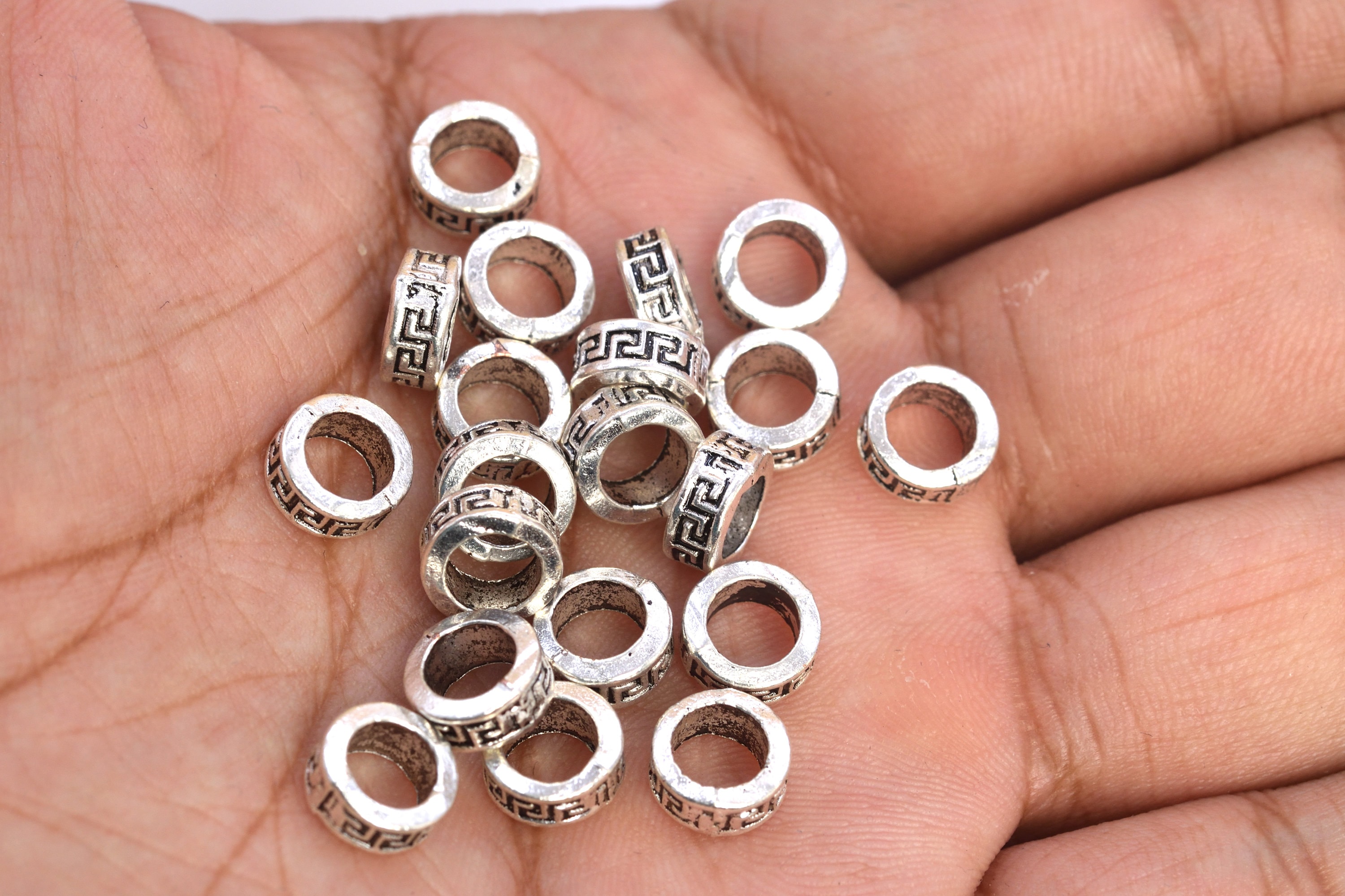 20/50pc Colore Argento Tibetano Europeo Lanterna In Metallo