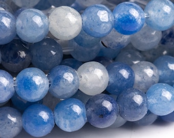 Aventurine Gemstone Beads 4MM Blue Round AAA Quality Loose Beads (100119)