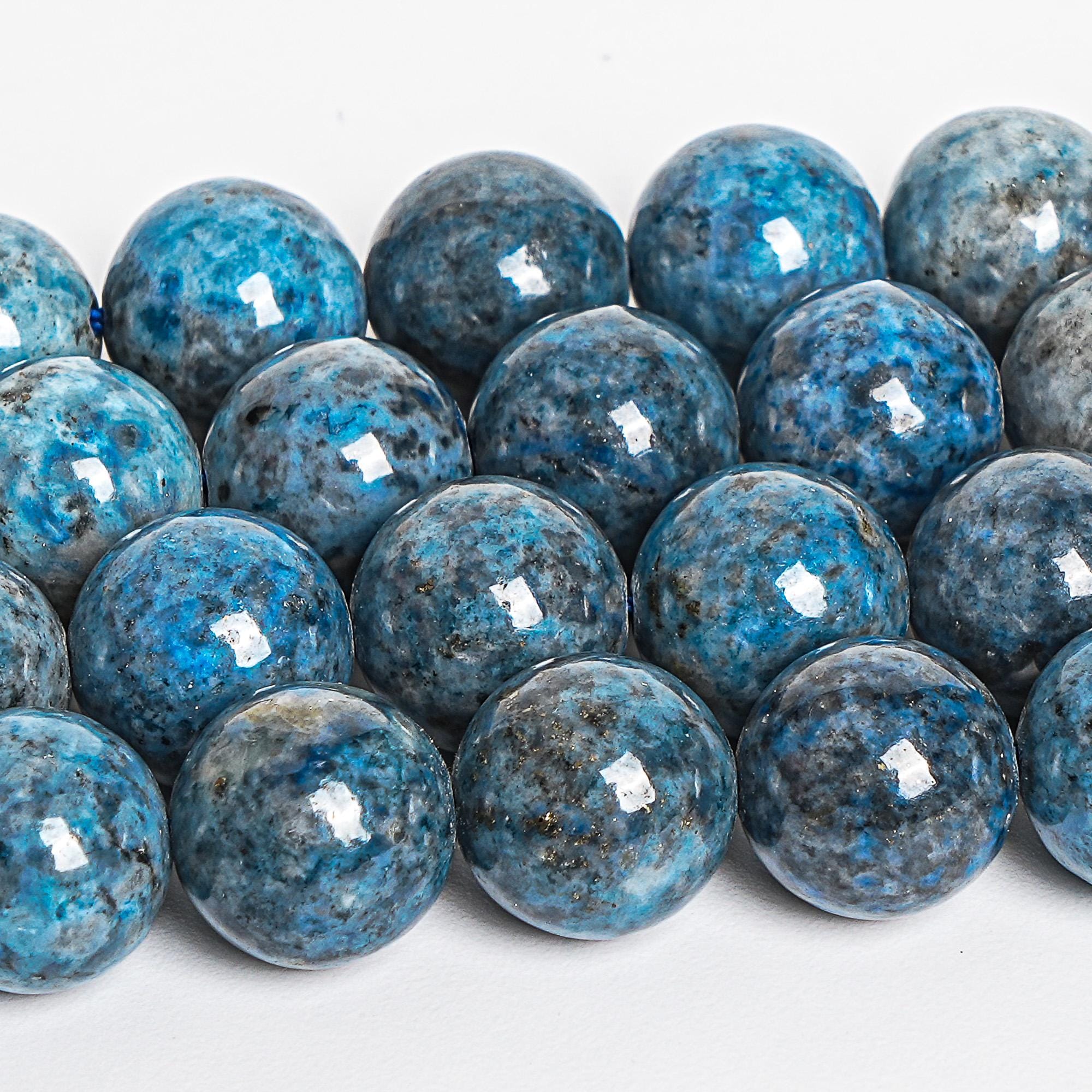 Genuine Natural Lapis Lazuli Gemstone Beads 8MM Denim Blue Round AA ...