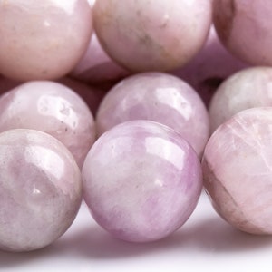 17 Pcs - 10-11MM Purple Pink Kunzite Beads Grade A Genuine Natural Round Gemstone Loose Beads (118032)