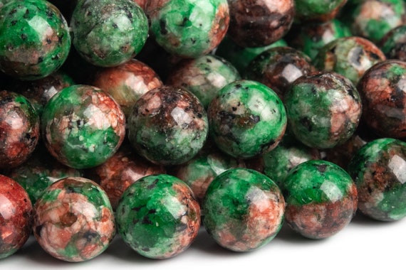 10mm Red Jade Round Loose Beads - 15-inch Strand, AAA Quality Natural Gemstone For Jewelry Making
