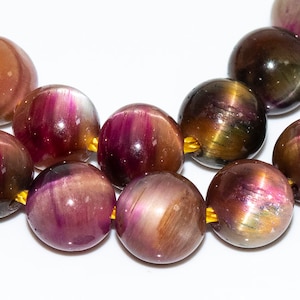 Tiger Eye Gemstone Beads 6MM Cat Eye Galaxy Pink Sky Round AAA Quality Loose Beads (115998)