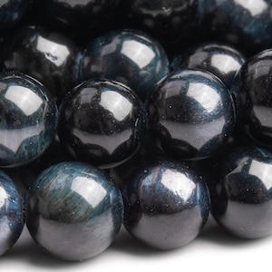 Tiger Eye Gemstone Beads 6MM Blue Round AA Quality Loose Beads (100217)