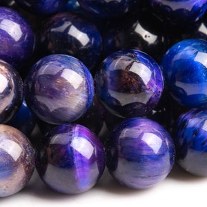 Tiger Eye Gemstone Beads 8MM Cat Eye Galaxy Sky Night Round AAA Quality Loose Beads (115996)
