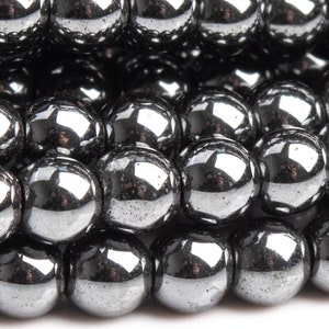 Genuine Natural Hematite Gemstone Beads 3MM Black Round AAA Quality Loose Beads (101314)