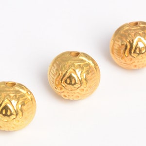 20 Pcs - 7MM 18k Gold Tone Round Spacer Beads (64275-2482)