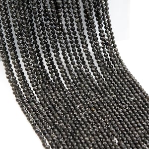 Genuine Natural Rainbow Obsidian Gemstone Beads 3MM Faceted Round A Quality Loose Beads (117647)