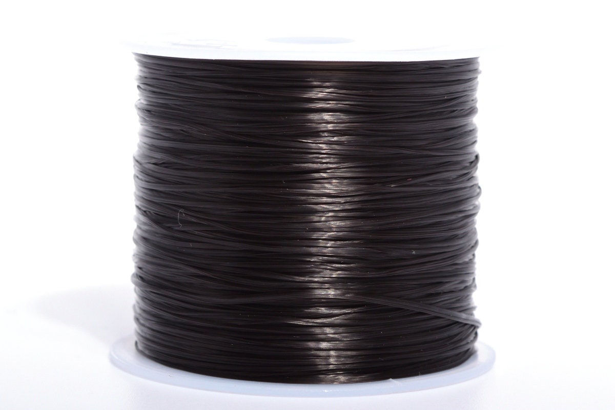1 Spool High Quality 0.8MM Black Japanese Elastic Cord / Etsy