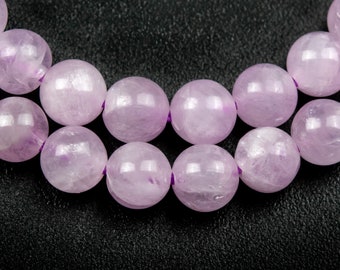 Echte Natürliche Kunzit Edelstein Perlen 5 MM Lila Runde AAA Qualität lose Perlen (124723)