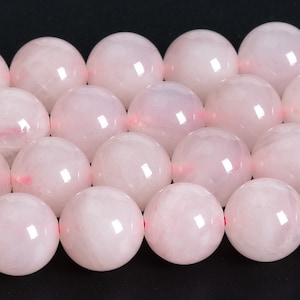 Genuine Natural Rose Quartz Gemstone Beads 4MM 6MM Pink Round AAA Quality Loose Beads
