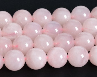 Genuine Natural Rose Quartz Gemstone Beads 4MM 6MM Pink Round AAA Quality Loose Beads
