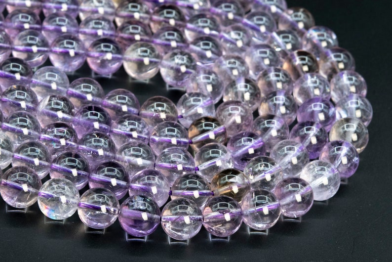 113434 10MM Yellow Purple Ametrine Beads Grade AA Genuine Natural Round Gemstone Loose Beads 38 19 Pcs