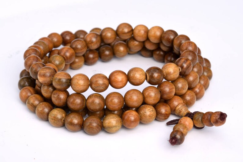 108 Pcs 6MM Green Sandalwood Mala Beads Fragrant Natural | Etsy