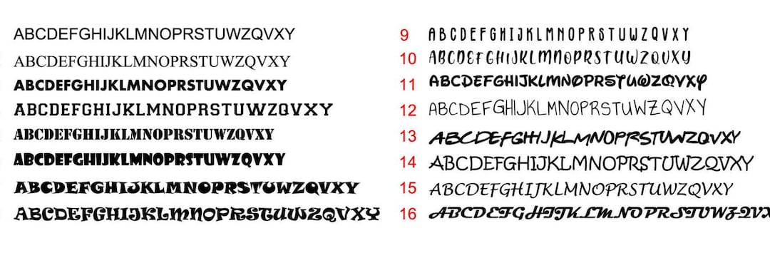 Block Letter Vinyl Alphabet, Capital Letters - Etsy
