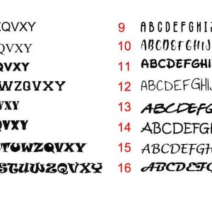 Alfabeto de vinilo con letras de imprenta, letras mayúsculas