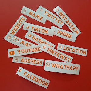 Personalized Username Decal – Custom Social Media & Car Stickers for Windows